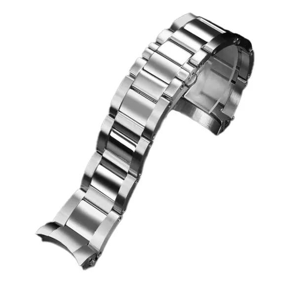 Blancpain_Steel_Strap_23mm_ Fifty_Fathoms_70 Silver Strap Bracelet for Blancpain Fifty Fathoms 5015 in Stainless Steel - 23mm