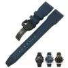 Blue black 1_bracelet-de-montre-en-fiber-de-nylon-20_variants-10 Blue Strap Band IWC Pilot Spitfire, Top Gun In Nylon - 20,21,22mm