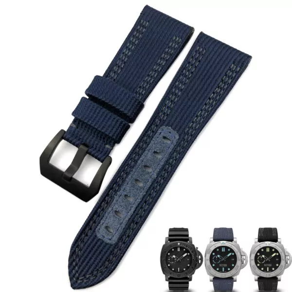 Blue Nylon Strap for Panerai Luminor Submersible Mike Horn - 26mm