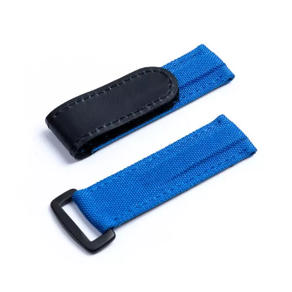 Blue blk buckle_bracelet-de-montre-reglable-en-tissu-nyl_variants-0 Blue Velcro Strap Bracelet for Rolex Submariner, Daytona, GMT I & II in Nylon - 20mm