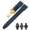 Blue gold 1_bracelet-de-montre-en-fiber-de-nylon-20_variants-12 Blue Strap Band IWC Pilot Spitfire, Top Gun In Nylon - 20,21,22mm