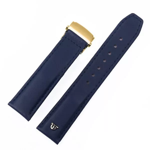 Blue gold buckle_racelet-de-montre-en-cuir-veritable-20_variants-10 Blue Leather Strap For Eliros, Pontos, Masterpiece, Maurice Lacroix 20,22mm