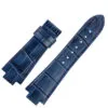 Blue no buckle_genuine-leather-watch-strap-for-maurice_variants-1 Blue Leather Strap For Maurice Lacroix Aikon in Crocodile/Alligator Grain in 24mm