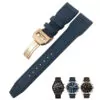 Blue rose 1_bracelet-de-montre-en-fiber-de-nylon-20_variants-15 Blue Strap Band IWC Pilot Spitfire, Top Gun In Nylon - 20,21,22mm
