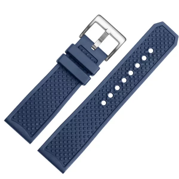 Blue silver buckle_boucle-ardillon-pour-bracelet-de-montre_variants-0 Blue Rubber Strap Bracelet for Cartier Caliber