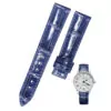 Blue_fuyijia-bracelet-de-montre-personnalis_variants-8 Blue Strap For Jaeger-LeCoultre Rendez-vous In Genuine Crocodile Leather Skin Band- 6 sizes