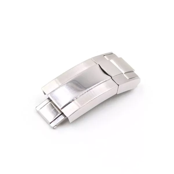 Buckle-gmt-submariner-2 Orange Curved Rubber Strap for Rolex Explorer II - 21mm