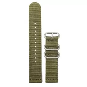 Army Green 2pc Zulu Nato Strap for SKX007