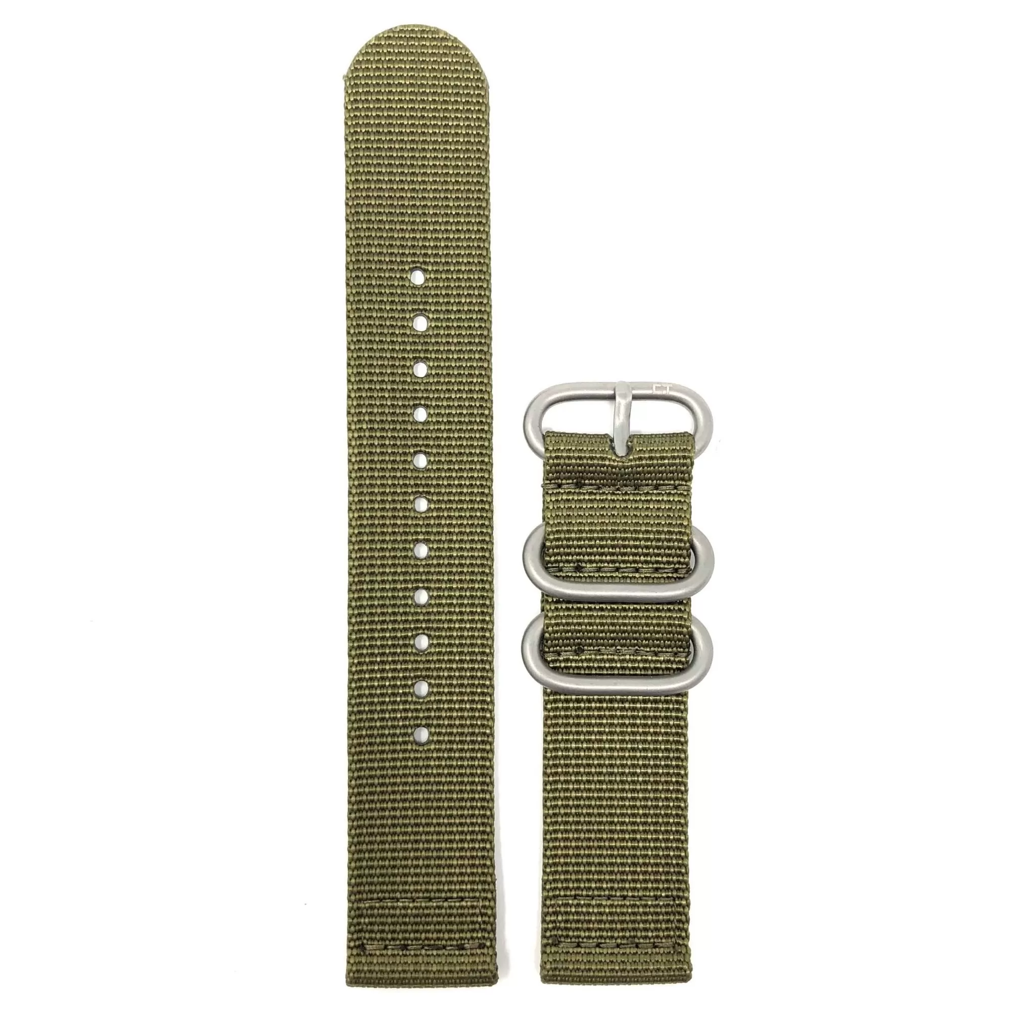 CT901-Green-scaled-scaled-1.jpg Army Green 2pc Zulu Nato Strap for SKX007