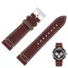Calf Leather Strap Bracelet for Breitling Aviation_12 Brown Strap for Breitling In Cowhide Leather - 2 sizes