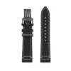 Calf Leather Strap Bracelet for Breitling Aviation_8 Black Strap for Breitling In Cowhide Leather - 2 sizes