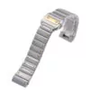Cartier_Straps_Parts_408 - SS:Santos (1) Silver & Gold Strap Bracelet for Cartier Santos 100 M/XL - Two-Tone Stainless Steel