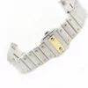 Cartier_Straps_Parts_410 - SS:Santos (1) Silver & Gold Strap Bracelet for Cartier Santos 100 M/XL - Two-Tone Stainless Steel