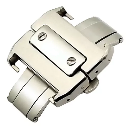 Cartier_Straps_Parts_54 - B:Buckle Santos (1) Black Rubber Strap Band for New Santos Cartier Quick Switch