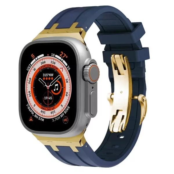 Case-Royal-Oak-Apple-Iwatch-23 Blue and Gold Rubber Band for Apple iWatch Series with Royal Oak End Links