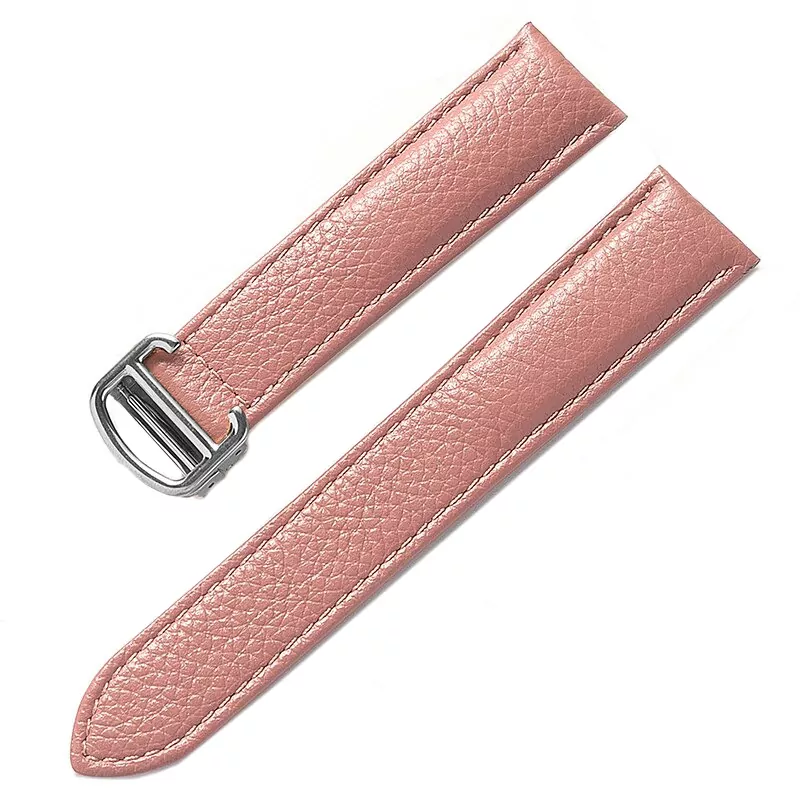 Flesh pink_sangles-en-cuir-pour-hommes-et-femmes-a_variants-7 Pink Bracelet for Cartier Tank in Pebbled Calf Leather – 10 Sizes