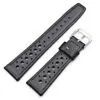 General_Straps_Parts_180 - SP: Corfam (1) Black Corfam Racing Leather Strap for Rolex, Omega, Universal 20,22mm
