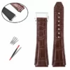 Genuine_Alligator_Leather_Strap_for_New_Zenith_Defy_22-23mm_18 copy Brown Leather Strap for Zenith Defy in Genuine Crocodile Leather