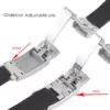 Glidelock Red Glidelock Strap for Rolex Submariner, GMT, Daytona, Datejust In Rubber - 20mm