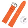 Grained Calf leather Strap Bracelet for Cartier Tank Ronde Toll Free10 Orange Tanned Leather Strap for Cartier with Quick-Release – 4 Sizes