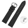 Grained Calf leather Strap Bracelet for Cartier Tank Ronde Toll Free19 Black Tanned Leather Strap for Cartier with Quick-Release – 4 Sizes
