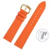 Grained Calf leather Strap Bracelet for Cartier Tank Ronde Toll Free8 Orange Tanned Leather Strap for Cartier with Quick-Release – 4 Sizes