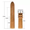 H8bbad1191ec84d8f91391f963a67d279K Grey Universal Watch Leather Strap Bracelet With Quick-Release - 3 Sizes