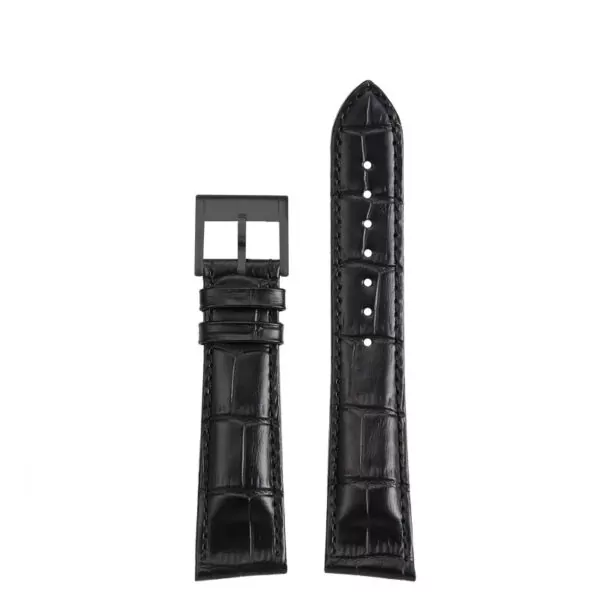 Leather_Strap_for_Hamilton_Ventura_13 Black Strap Bracelet for Hamilton Ventura in Cowhide Leather- 21mm