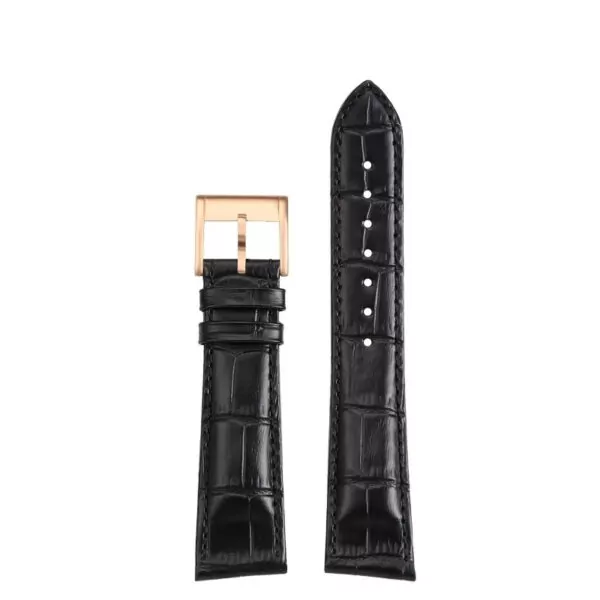 Leather_Strap_for_Hamilton_Ventura_15 Black Strap Bracelet for Hamilton Ventura in Cowhide Leather- 21mm