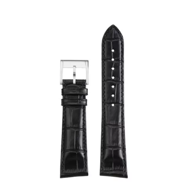 Leather_Strap_for_Hamilton_Ventura_16 Black Strap Bracelet for Hamilton Ventura in Cowhide Leather- 21mm