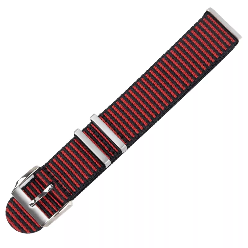 Nato_Nylon_Strap_for_Breitling_ Outerknown_18 Black & Red Nato Strap for Breitling In Nylon - 22mm