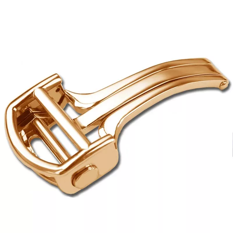New-Folding-Buckle-For-Cartier-13 New Rose Gold Steel Clasp Buckle for Cartier Tank, Santos, Ballon Bleu,Pasha, Ronde, Tortue...