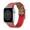 Nylon-Strap-Bracelet-for-Apple-iWatch-Hermes-10 Red & Brown Nylon Strap Band for iWatch Apple by Hermes