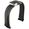 Omega_Straps_Parts_255 - With buckle (1) Black & Orange Strap Bracelet for Omega Seamaster Planet Ocean in Rubber - 20,22mm