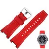 P01-Red white-steel_bracelet-de-montre-en-nylon-pour-hommes_variants-8 Red & White Strap Band for Casio GST Series in Genuine Leather - 26mm