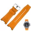 P01-Yellow bai-steel_bracelet-de-montre-en-nylon-pour-hommes_variants-2 Orange Strap Band for Casio GST Series in Genuine Leather - 26mm