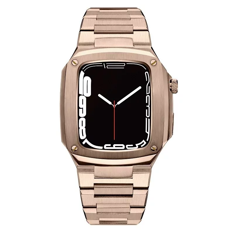 RG_bracelet-en-acier-inoxydable-pour-apple_variants-7 Rose Gold Nautilus Case with Stainless Steel Bracelet for Apple Watch Series
