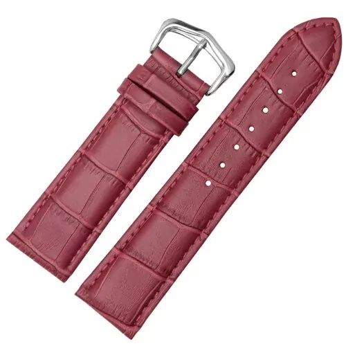 Red_peiyi-bracelet-de-montre-en-cuir-de-ve_variants-3 Red Leather Strap for Cartier Tank in Crocodile Grain – 7 Sizes