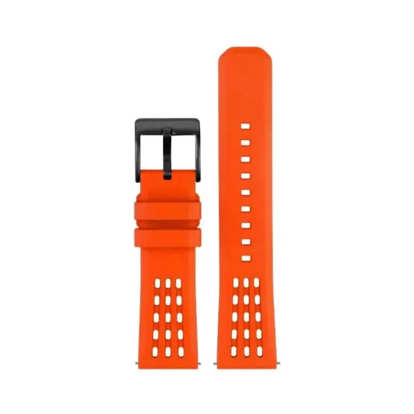 Rubber Strap Bracelet for Breitling Colt_7 Orange Rubber for Breitling Colt, Super Ocean, Avengers - 20, 22mm