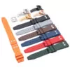 Rubber Strap Bracelet for IWC Pilot Toll Free_2 Blue Rubber Strap Band for IWC Pilot - 20, 22mm