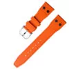 Rubber Strap Bracelet for IWC Pilot Toll Free_7 Orange Rubber Strap Band for IWC Pilot - 20, 22mm