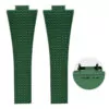 Rubber Strap Bracelet for Tissot_Prx_36-40mm_14 Green Rubber Strap Bracelet for Tissot PRX II with Quick Release System - 26x11/12mm