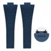Rubber Strap Bracelet for Tissot_Prx_36-40mm_15 Blue Rubber Strap Bracelet for Tissot PRX II with Quick Release System - 26x11/12mm