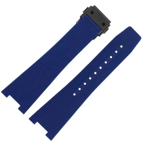 Rubber-strap-for-Bell-Ross-BR05-11 Blue Rubber Strap Bracelet for Bell Ross for BR05 - 2 Sizes