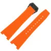 Rubber-strap-for-Bell-Ross-BR05-19 Orange Rubber Strap Bracelet for Bell Ross for BR05 - 2 Sizes