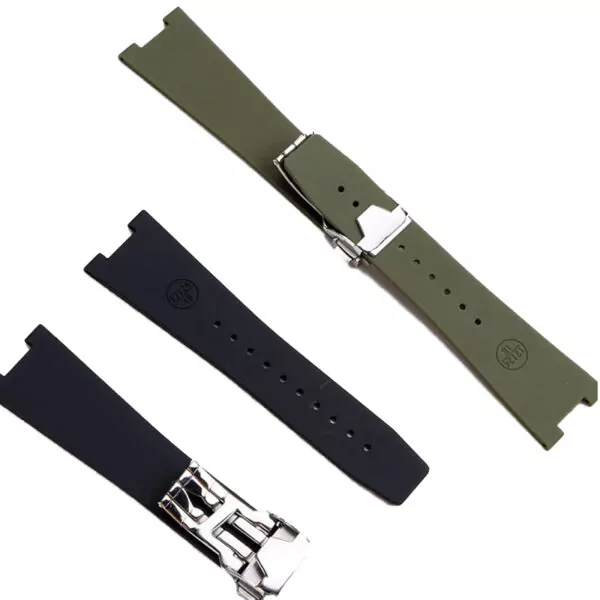 Rubber-strap-for-Bell-Ross-BR05-5 copy 2 Black Rubber Strap Bracelet for Bell Ross for BR05 - 2 Sizes