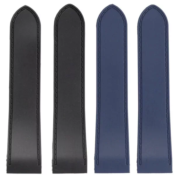 Rubber_Strap_for_Cartier_Santos_100_XL_2 Black Rubber Strap Bracelet for Cartier Santos 100 XL & Chronograph