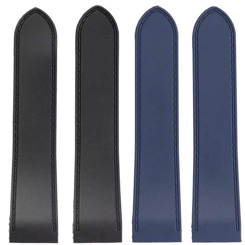 Blue Rubber Strap Bracelet for Cartier Santos 100 XL & Chronograph - Image 5