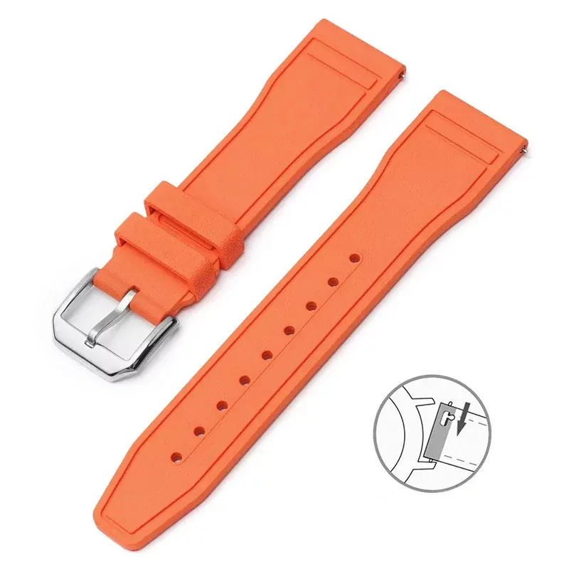 Rubber_Strap_for_IWC_Pilot_Top_Gear_Portugeiser_10 Orange Rubber Strap Band for IWC Pilot Portofino - 3 sizes