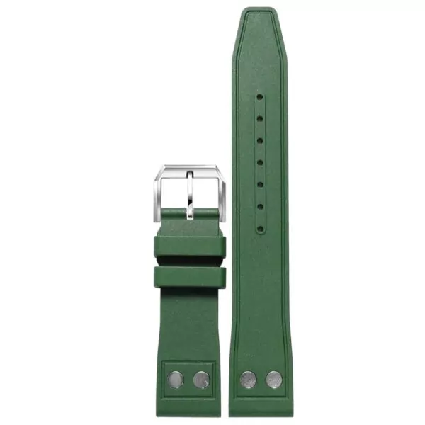 Rubber_Strap_for_IWC_Pilot_Top_Gear_Portugeiser_21 Green Rubber Strap Band for IWC Big Pilot Portofino - 3 sizes